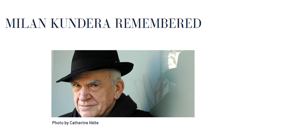 Milan Kundera Remembered